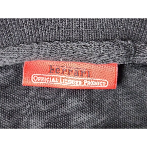 Ferrari Scuderia Mens Polo Shirt Size Medium Black Logo Licensed Etihad Airways - Picture 11 of 16